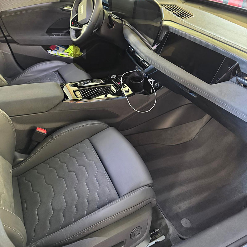 Gereinigter Innenraum vom Auto